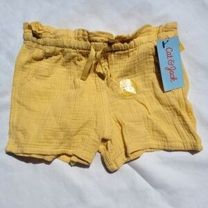 CAT & Jack Yellow Pull-on Shorts Size  S (6/6X)